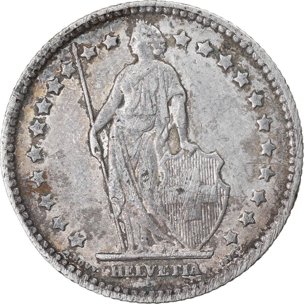 Coin, Switzerland, Franc, 1887, Bern, EF(40-45), Silver, KM:24