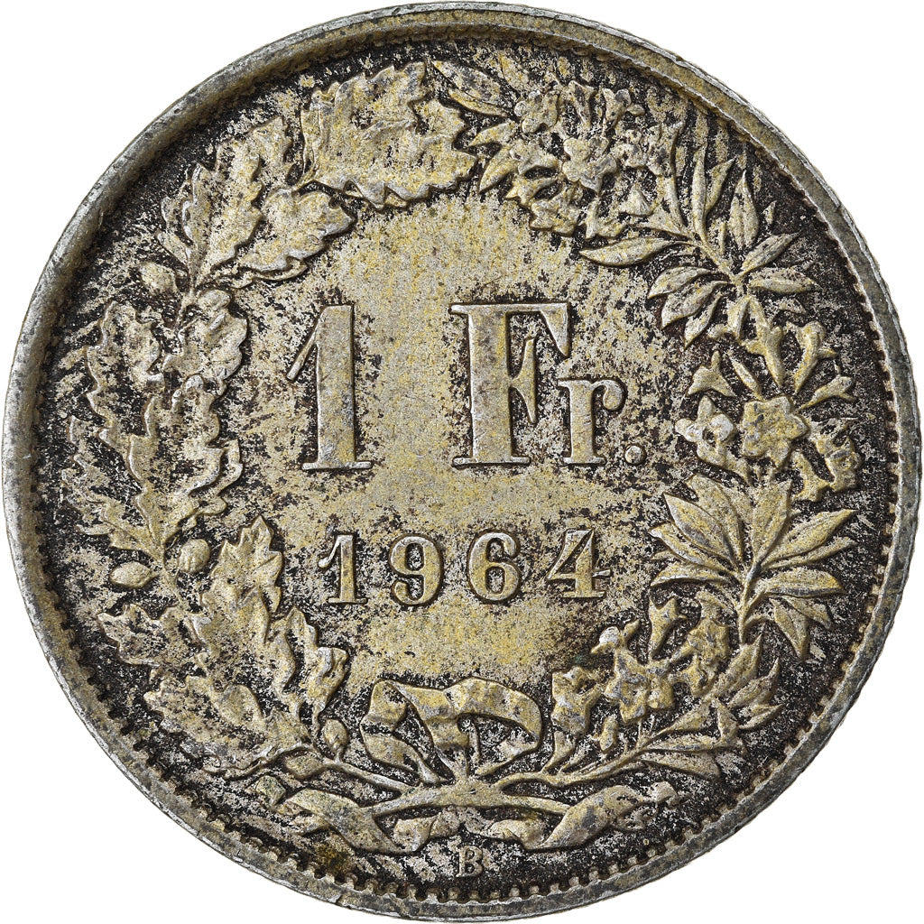 Coin, Switzerland, Franc, 1964, Bern, MS(60-62), Silver, KM:24