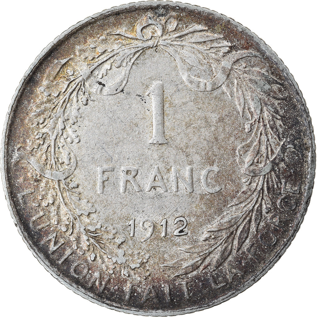 Munten, België, Franc, 1912, ZF, Zilver, KM:72