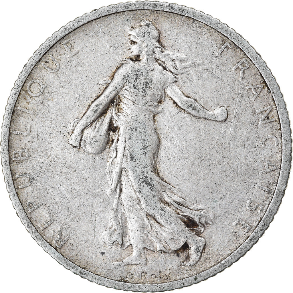 Munten, Frankrijk, Semeuse, Franc, 1904, Paris, FR+, Zilver, KM:844.1