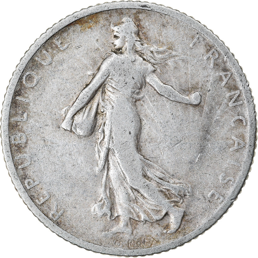 Coin, France, Semeuse, Franc, 1906, Paris, VF(20-25), Silver, KM:844.1