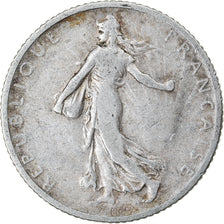 Coin, France, Semeuse, Franc, 1906, Paris, VF(20-25), Silver, KM:844.1