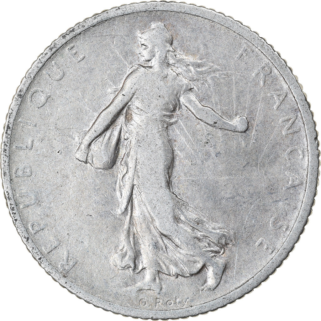 Moneda, Francia, Semeuse, Franc, 1906, Paris, BC+, Plata, KM:844.1, Gadoury:467