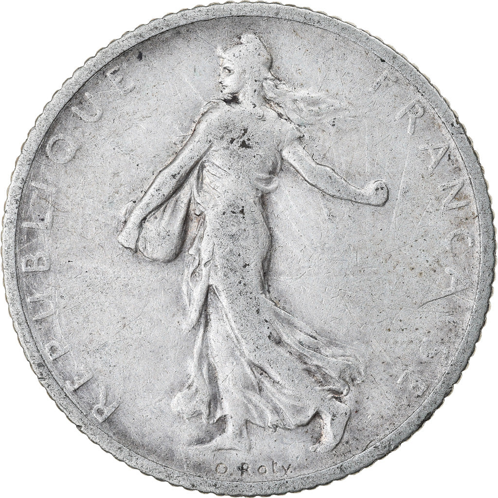 Coin, France, Semeuse, Franc, 1906, Paris, VF(20-25), Silver, KM:844.1