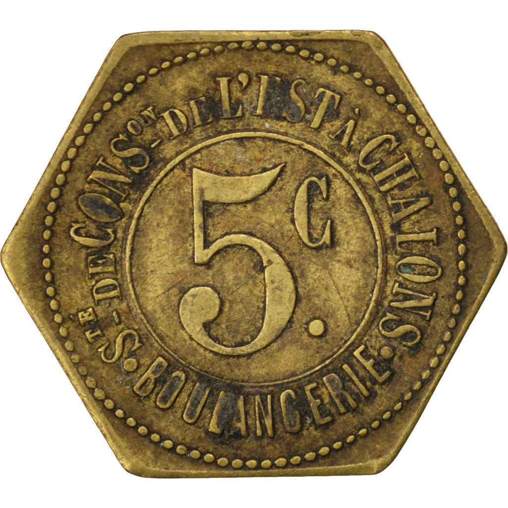 Coin, France, 5 Centimes, EF(40-45), Brass, Elie:30.3