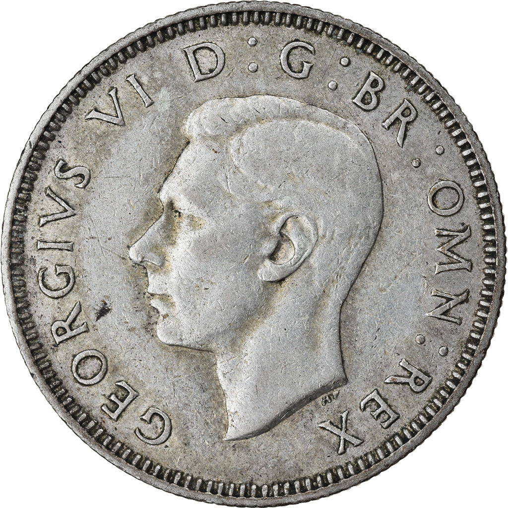 Moneta, Gran Bretagna, George VI, Shilling, 1944, BB, Argento, KM:854