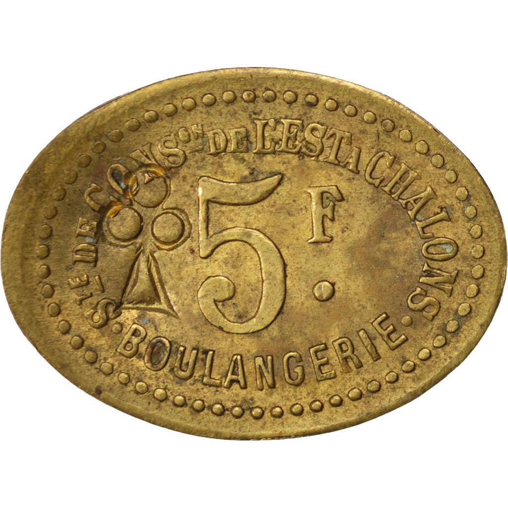 Coin, France, 5 Francs, EF(40-45), Brass, Elie:30.7