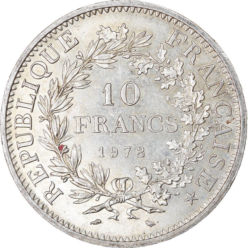 Coin, France, Hercule, 10 Francs, 1972, Paris, MS(60-62), Silver, KM:932