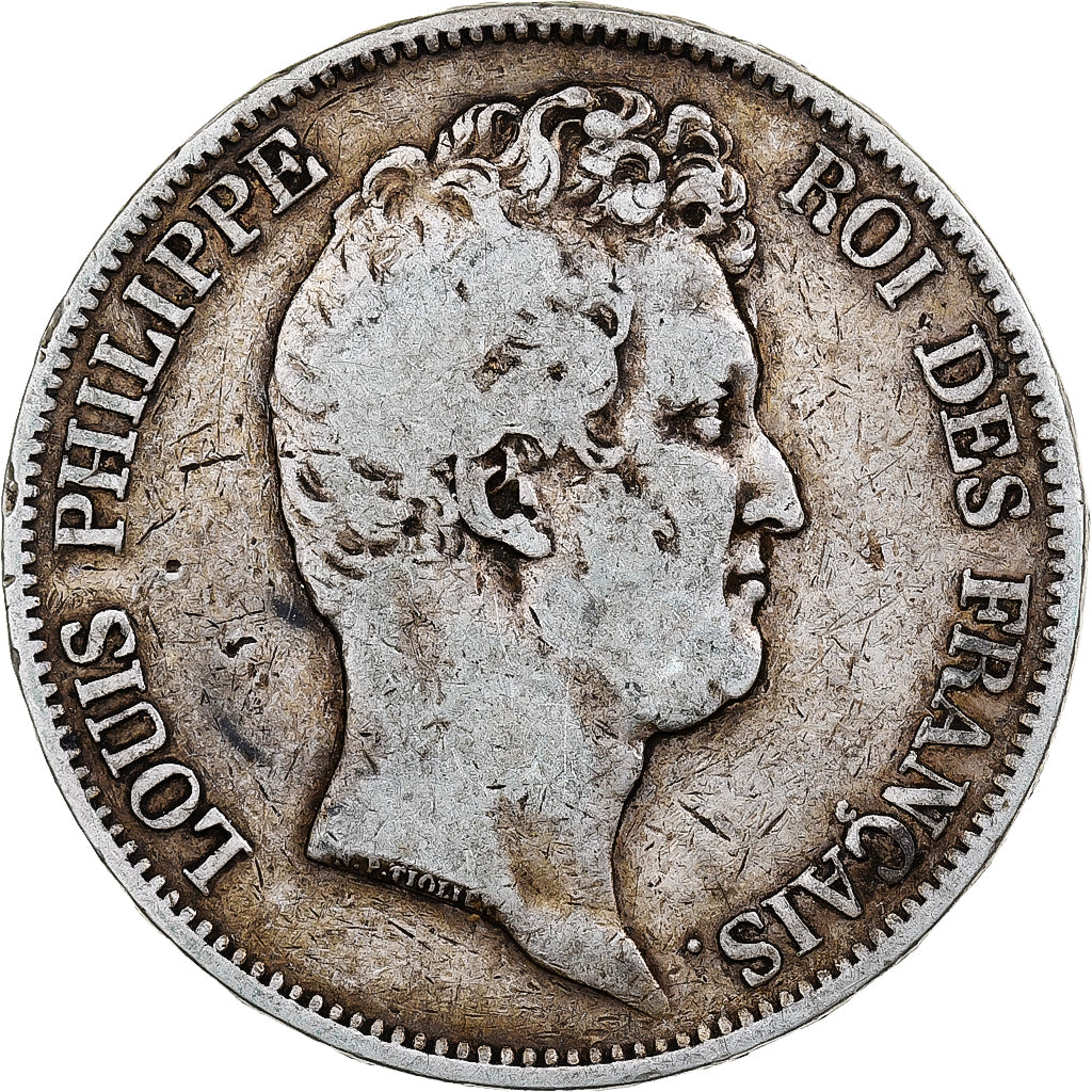 France, Louis-Philippe I, 5 Francs, 1830, Paris, Silver, VF(20-25)