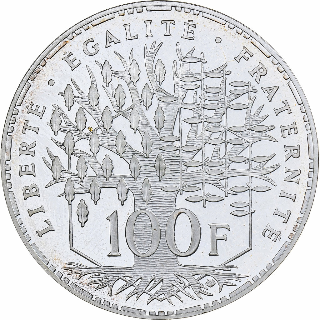France, 100 Francs, Panthéon, 1996, Paris, Proof, Silver, MS(63), Gadoury:898a
