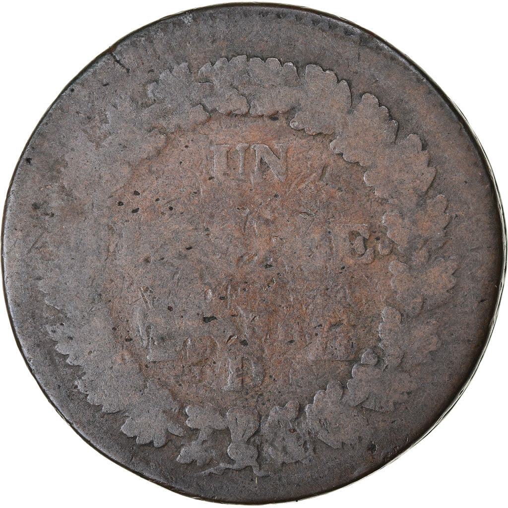 Coin, France, Dupré, Decime, AN 5, Lyon, F(12-15), Bronze, KM:645.5