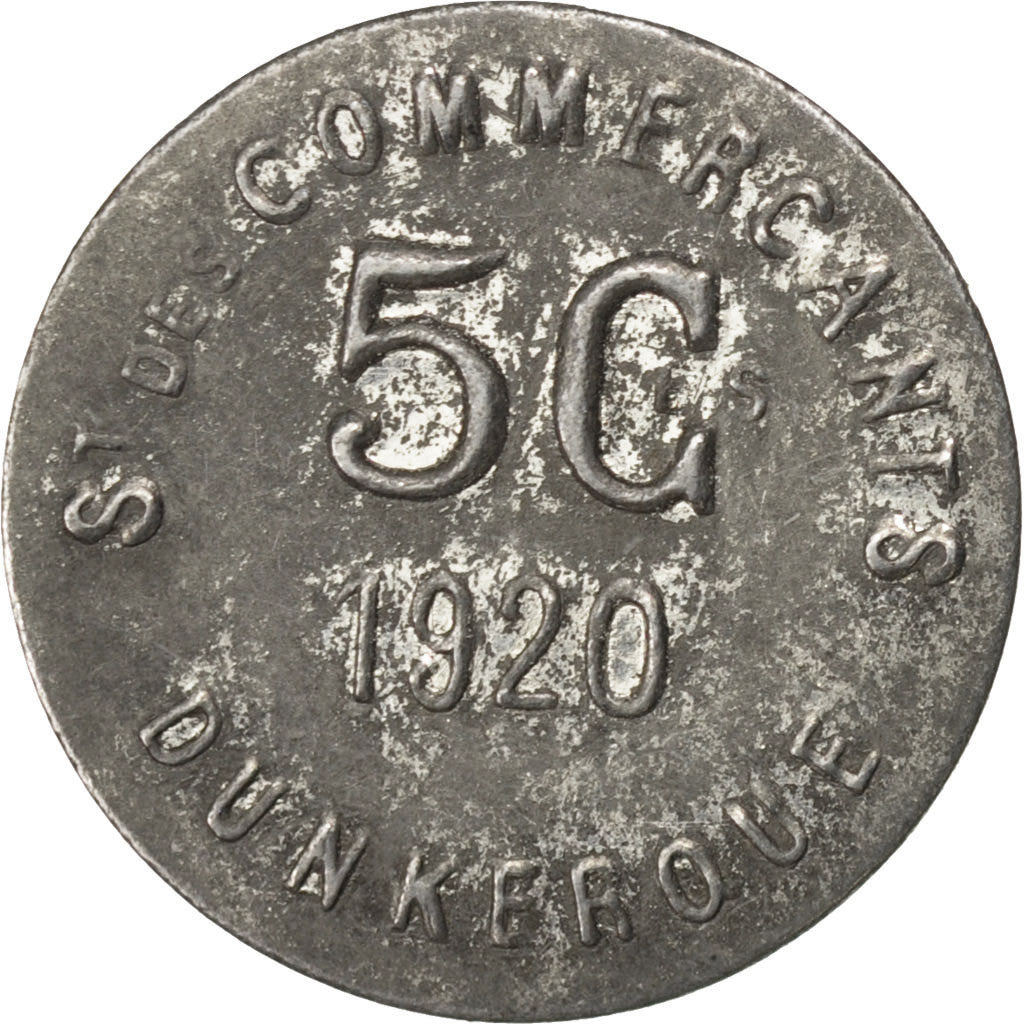 Coin, France, 5 Centimes, 1920, AU(50-53), Iron, Elie:10.1