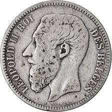 Münze, Belgien, Leopold II, 2 Francs, 2 Frank, 1867, S, Silber, KM:30.1