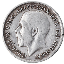 Coin, Great Britain, George V, 3 Pence, 1918, VF(30-35), Silver, KM:813