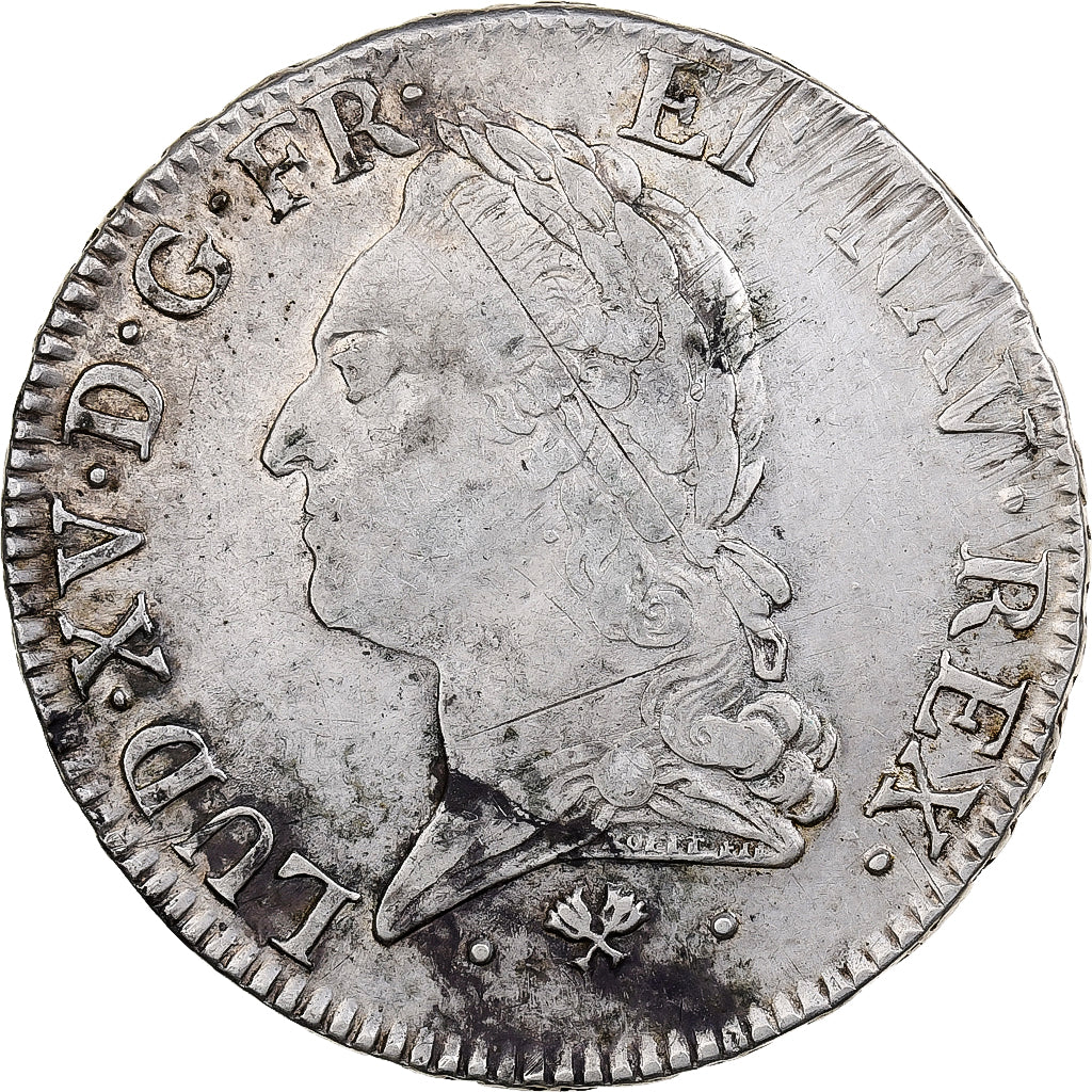 Frankreich, Louis XV, Écu à la vieille tête, 1772, Bayonne, Silber, SS