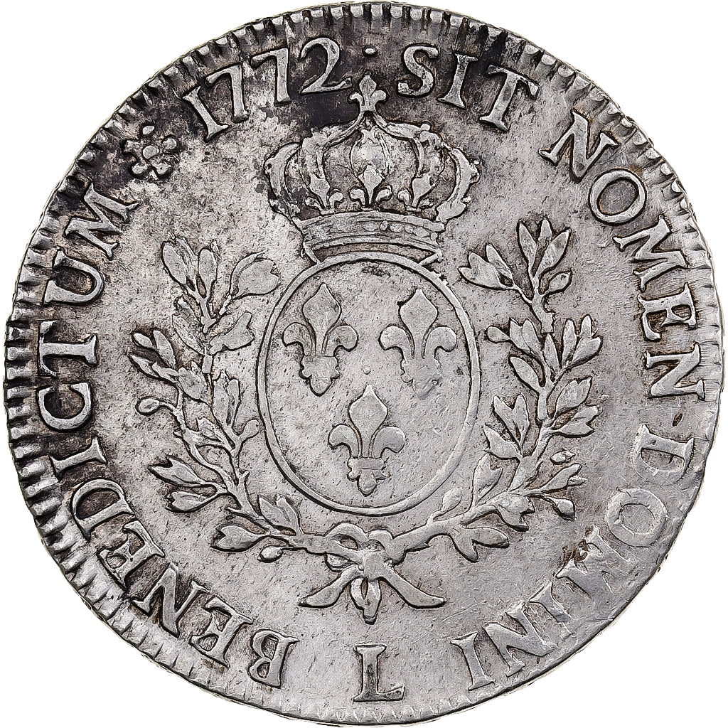 Frankreich, Louis XV, Écu à la vieille tête, 1772, Bayonne, Silber, SS