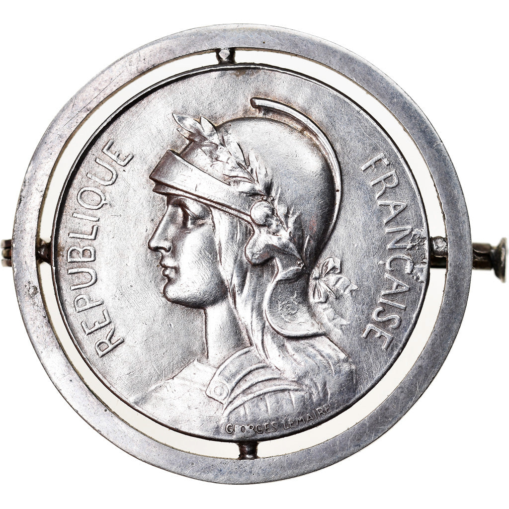 Frankrijk, Medaille, Médaille Coloniale, History, ZF+, Zilver