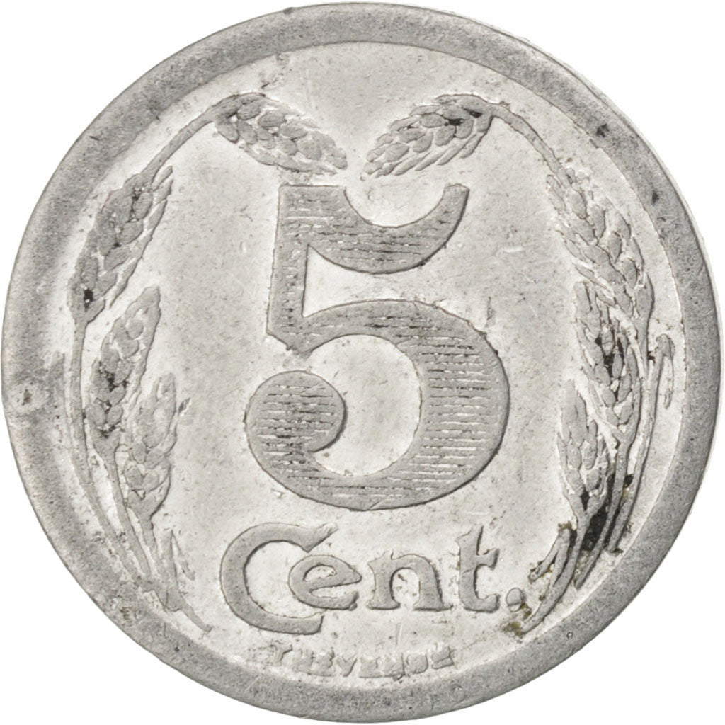 Coin, France, 5 Centimes, 1921, EF(40-45), Aluminium, Elie:10.1