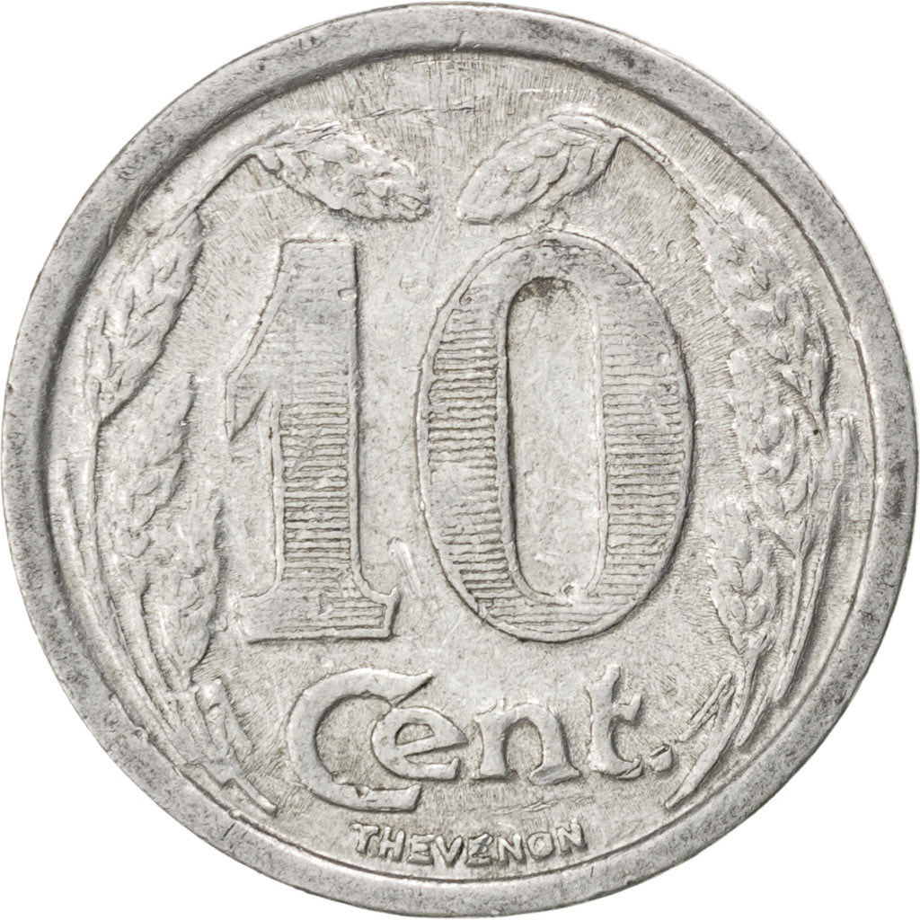 Monnaie, France, 10 Centimes, 1921, TB+, Aluminium, Elie:10.2