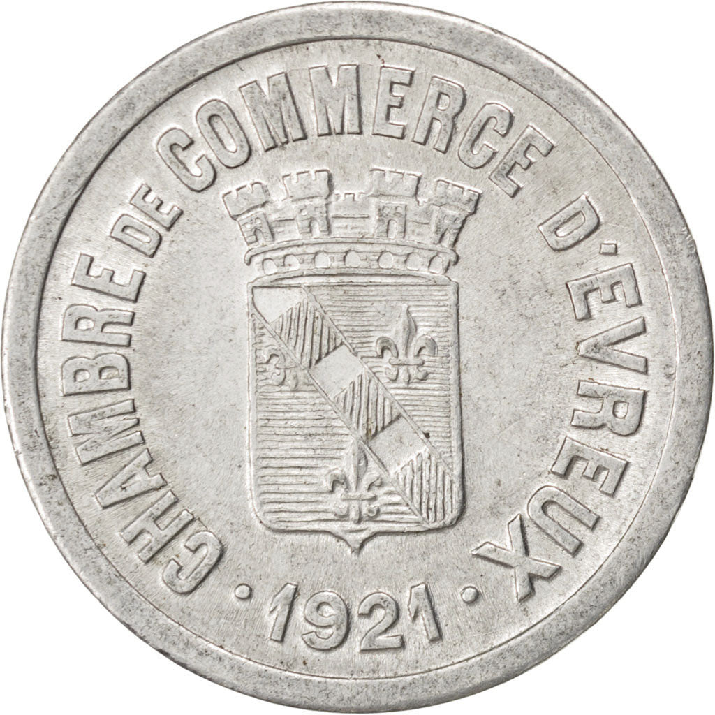 Moneta, Francia, 25 Centimes, 1921, BB+, Alluminio, Elie:10.3