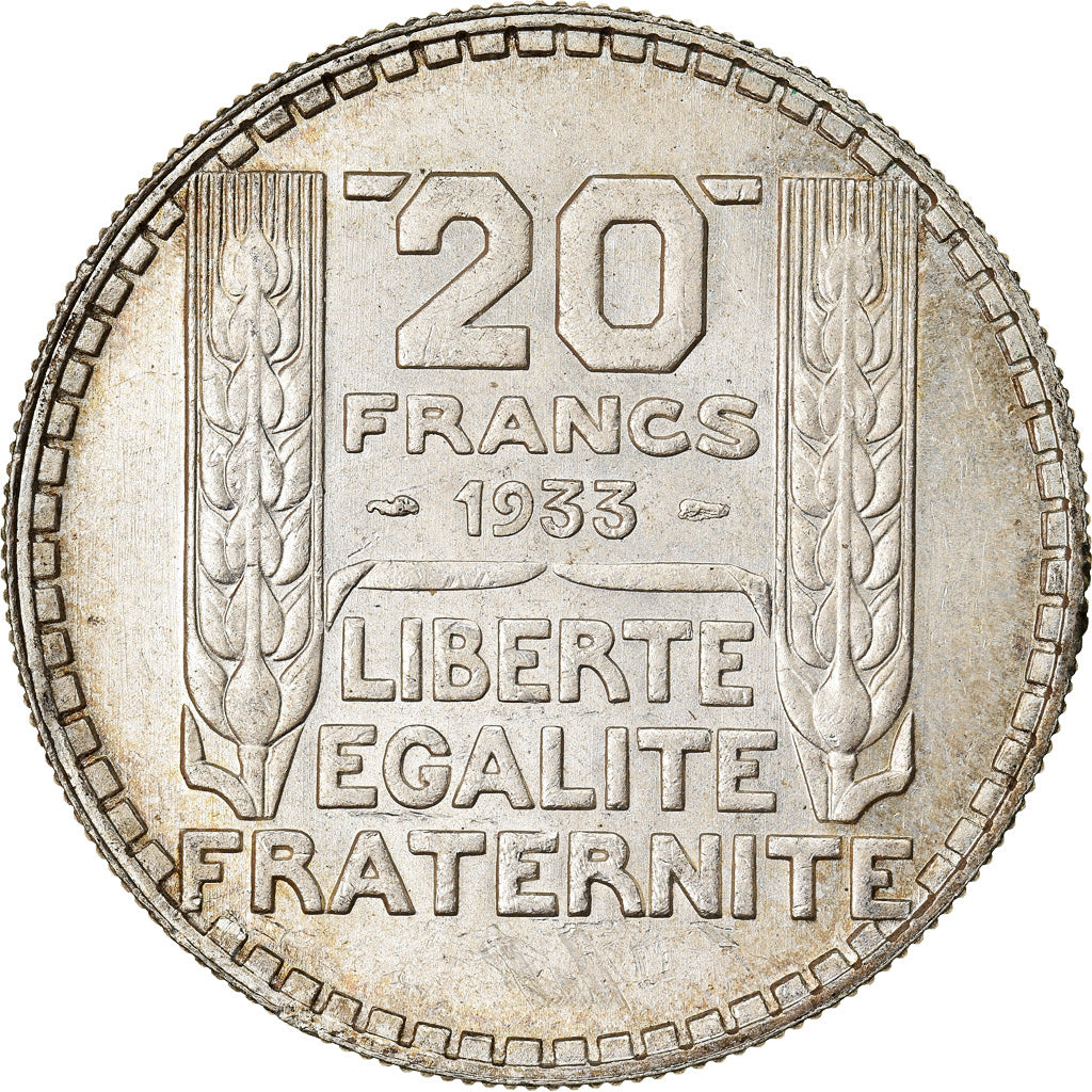 Coin, France, Turin, 20 Francs, 1933, Paris, AU(50-53), Silver, KM:879