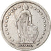 Coin, Switzerland, Franc, 1909, Bern, VF(30-35), Silver, KM:24
