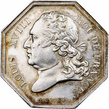 Frankrijk, Token, Louis XVIII, Chambre des Notaires d'Evreux, Zilver, Gatteaux