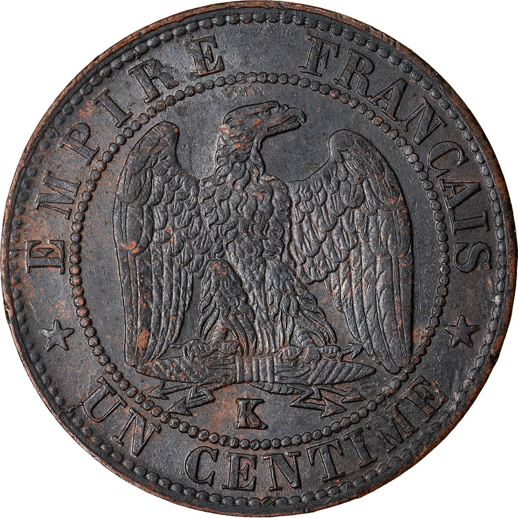 Coin, France, Napoleon III, Napoléon III, Centime, 1862, Bordeaux, EF(40-45)