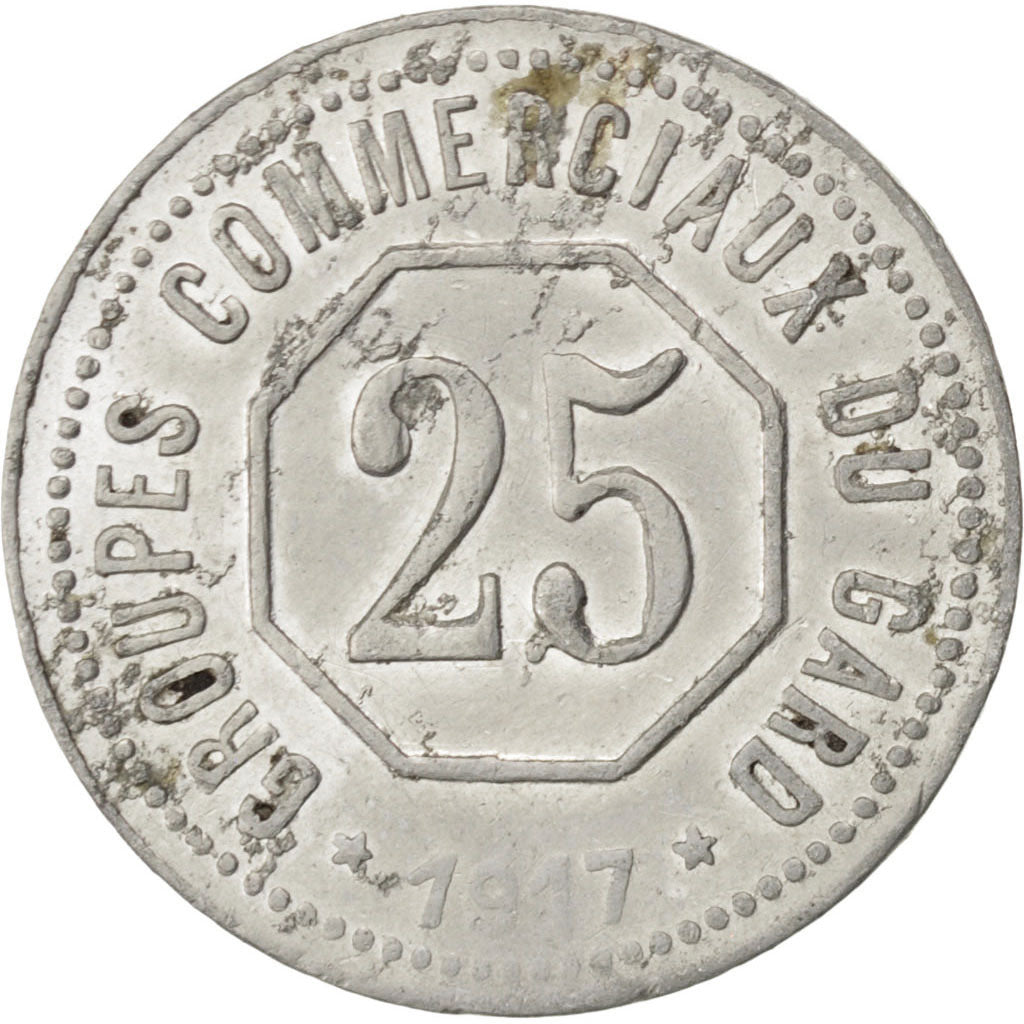 Monnaie, France, 25 Centimes, 1917, TTB, Aluminium, Elie:10.2