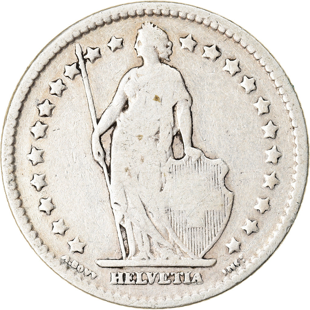 Coin, Switzerland, Franc, 1900, Bern, VF(20-25), Silver, KM:24