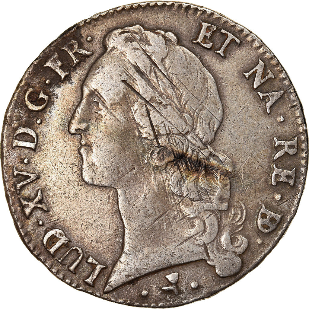 Moneta, Francia, Louis XV, Écu de Béarn au bandeau, Ecu, 1770, Pau, MB+