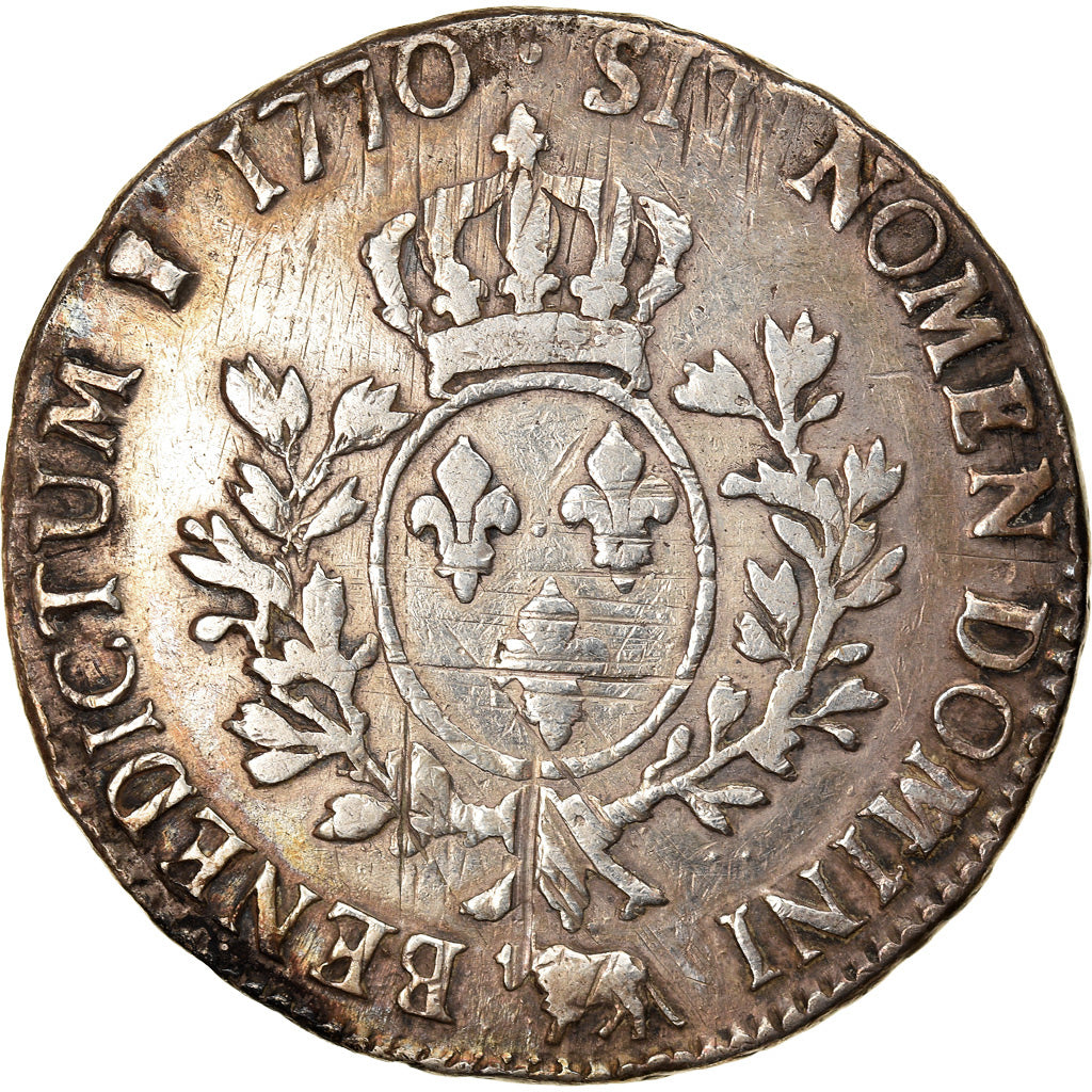 Moneta, Francia, Louis XV, Écu de Béarn au bandeau, Ecu, 1770, Pau, MB+