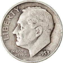 Moneta, Stati Uniti, Roosevelt Dime, Dime, 1953, U.S. Mint, Denver, MB+