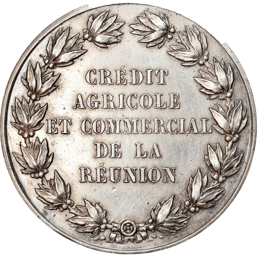Réunion, Jeton, Crédit agricole et commercial de la Réunion, 1864, SUP+