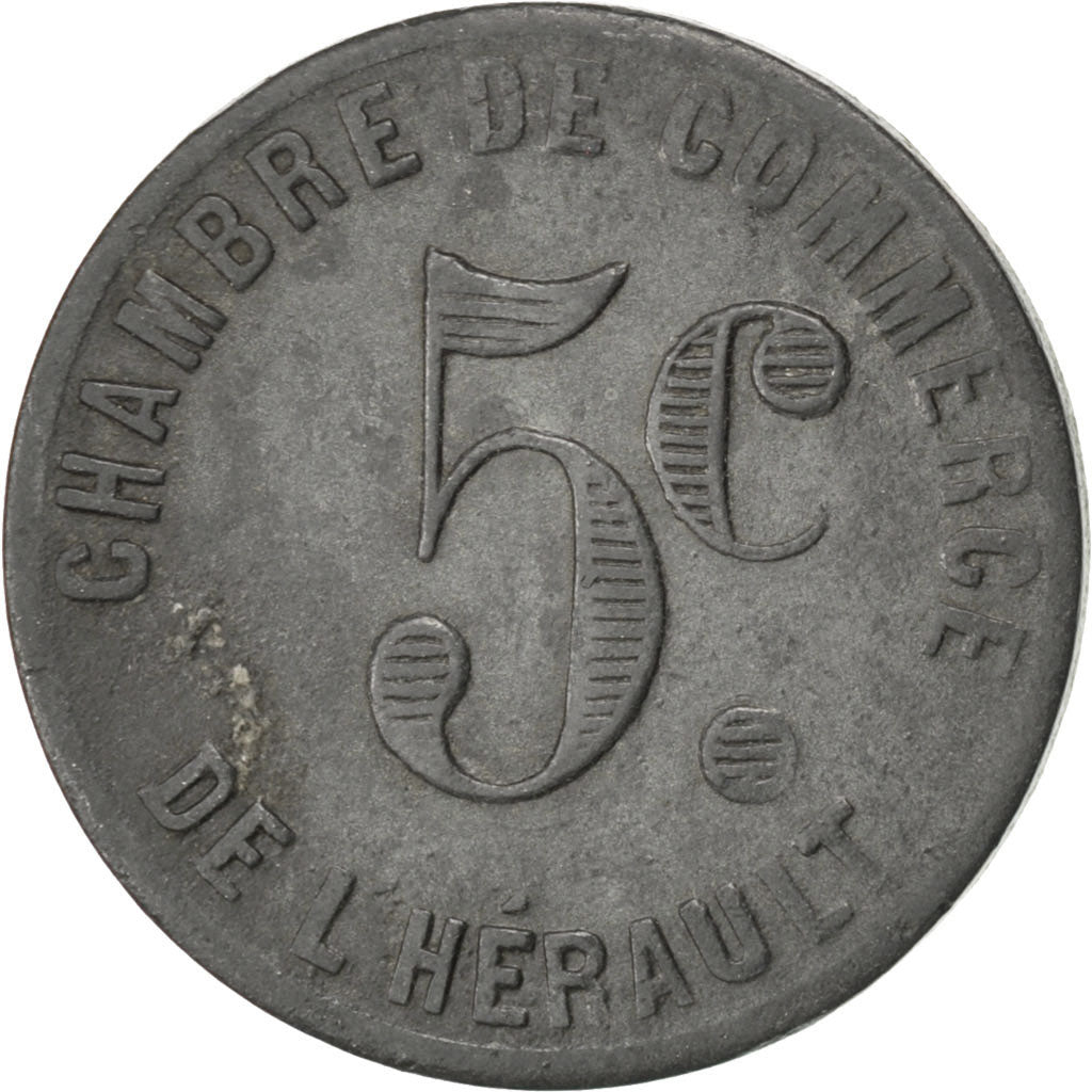 Coin, France, 5 Centimes, EF(40-45), Zinc, Elie:10.1