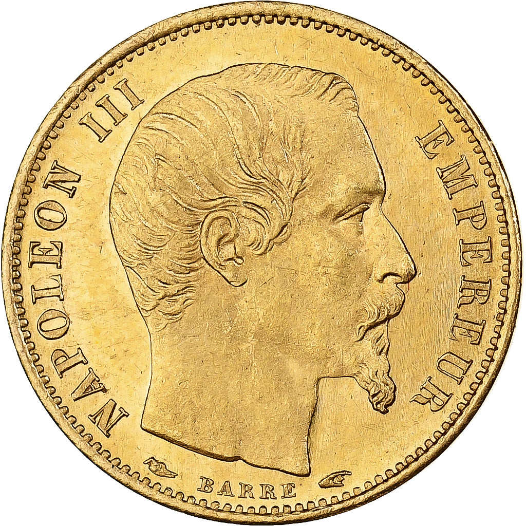 France, Napoléon III, 5 Francs, 1854, Paris, Petit module, Or, SUP