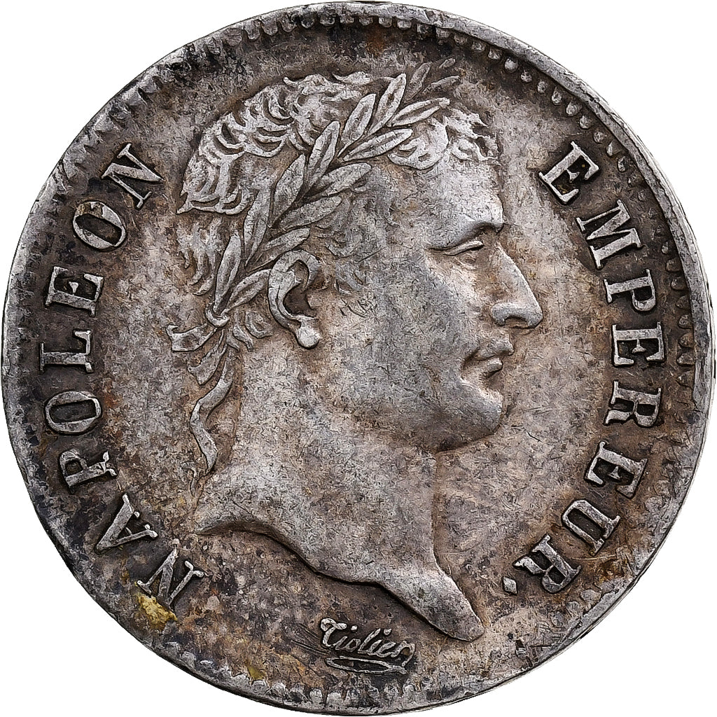 France, Napoleon I, 1 Franc, 1808, La Rochelle, Silver, AU(50-53), Gadoury:446