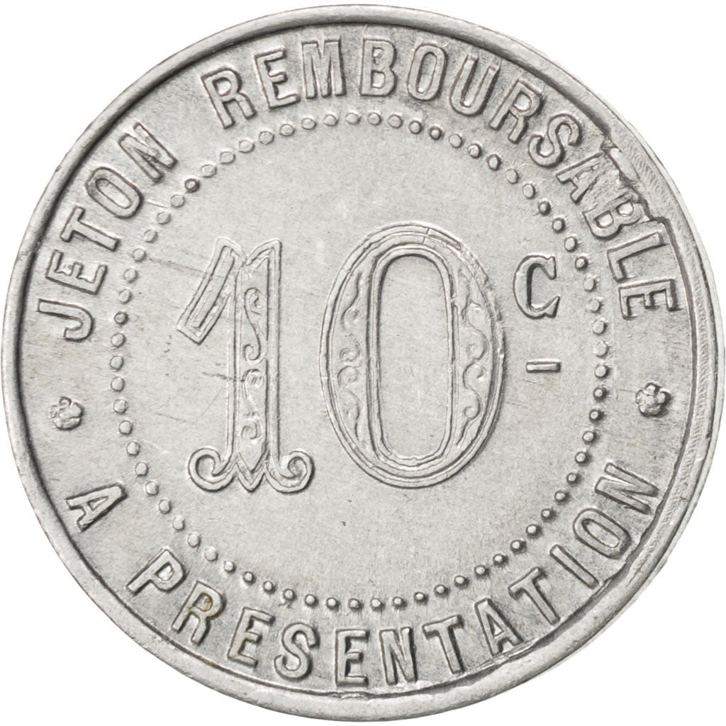 Moneta, Francia, 10 Centimes, 1921, BB+, Alluminio, Elie:20.2