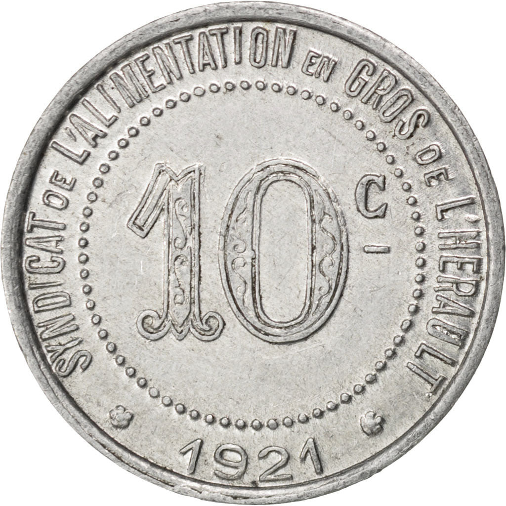 Coin, France, 10 Centimes, 1921, AU(50-53), Aluminium, Elie:20.2