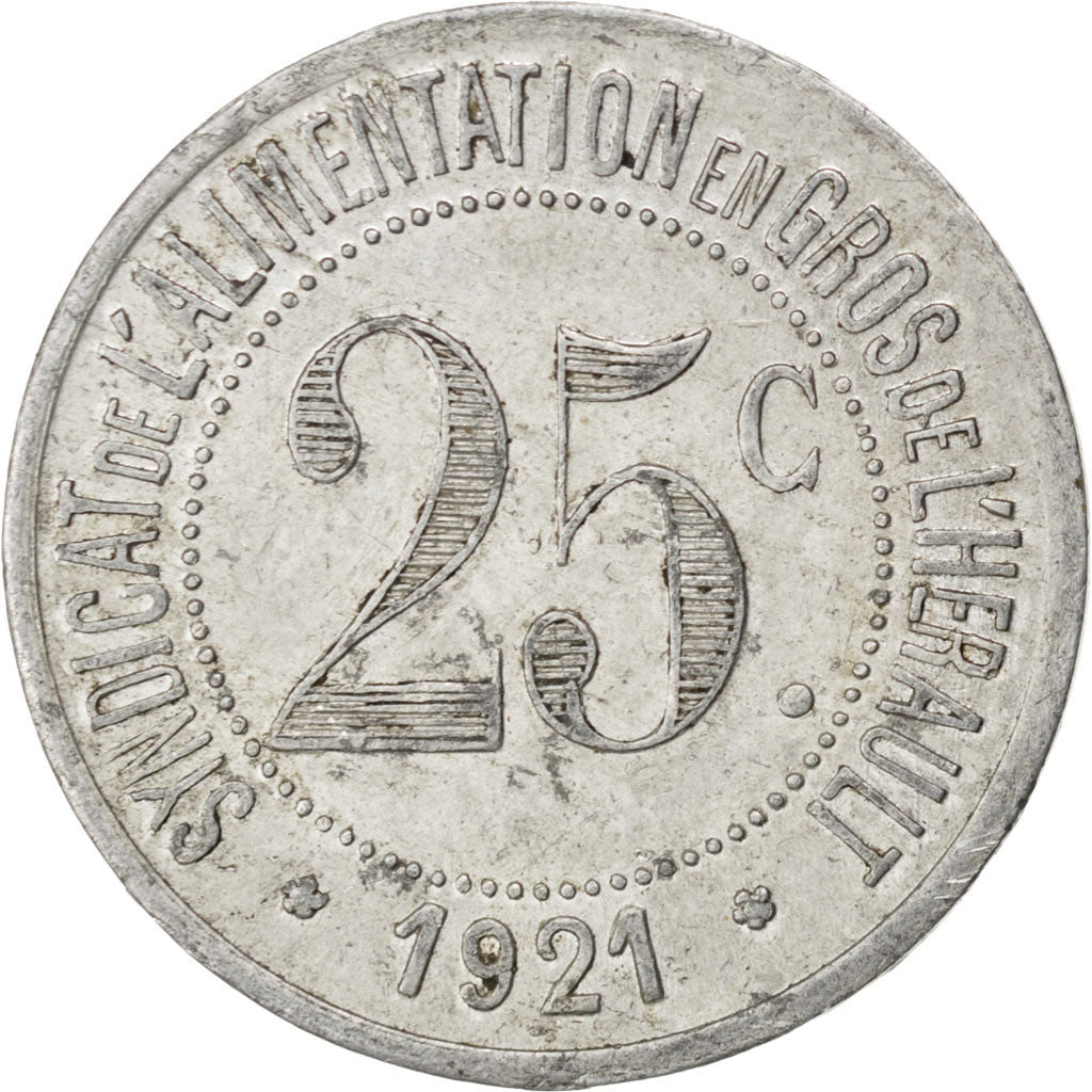 Coin, France, 25 Centimes, 1921, EF(40-45), Aluminium, Elie:20.3