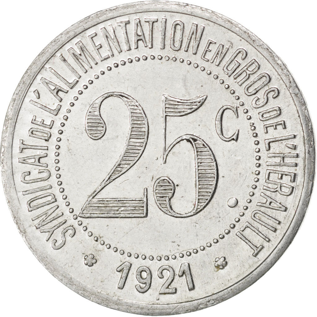 Coin, France, 25 Centimes, 1921, AU(50-53), Aluminium, Elie:20.3