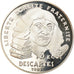 Munten, Frankrijk, Descartes, 100 Francs, 1991, Paris, Proof, FDC, Zilver