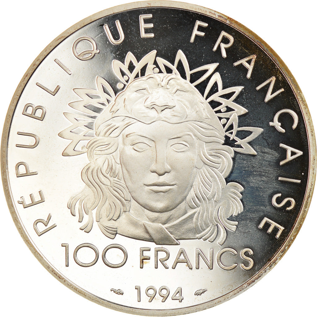 Munten, Frankrijk, 100 Francs, 1994, Proof, FDC, Zilver, KM:1048, Gadoury:C91