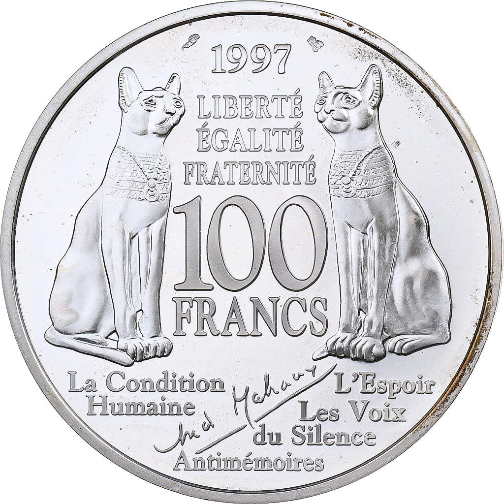 France, 100 Francs, 1997, Paris, BE, Argent, FDC, Gadoury:954, KM:1188