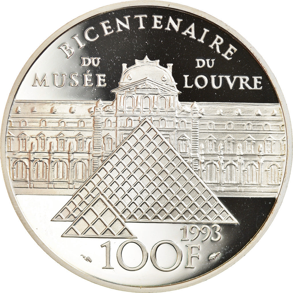 Munten, Frankrijk, 100 Francs, 1993, Proof, FDC, Zilver, KM:1021, Gadoury:C55