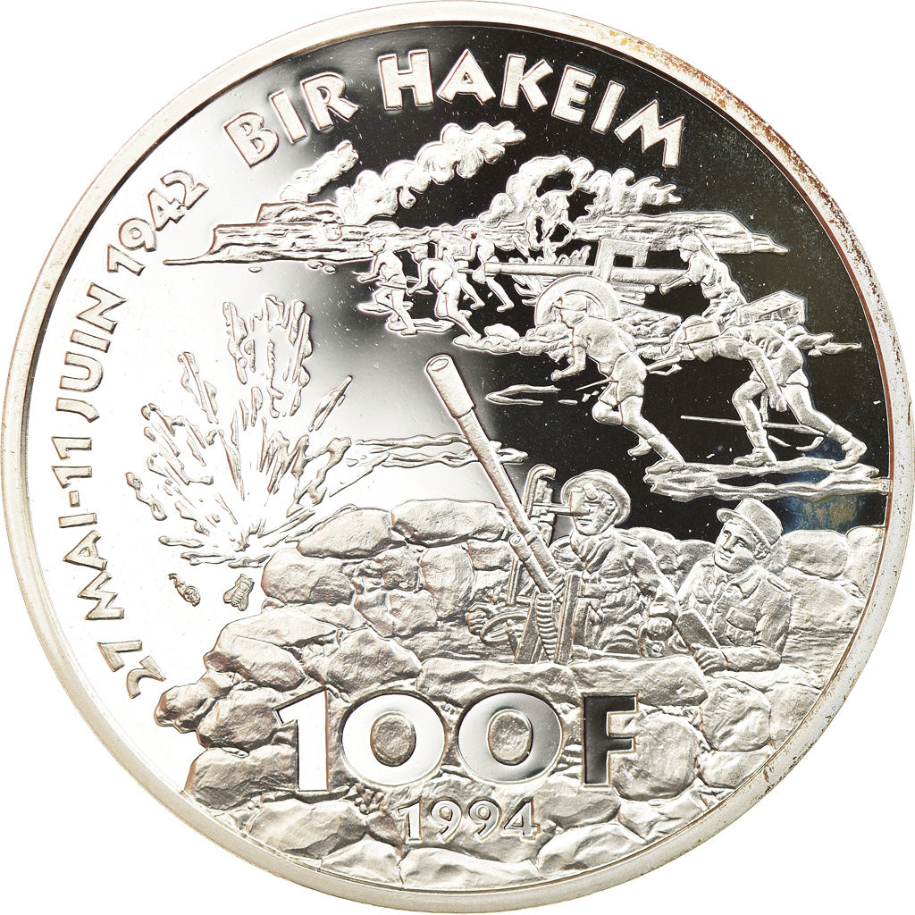 Munten, Frankrijk, Koenig, 100 Francs, 1994, Proof, FDC, Zilver, KM:1040