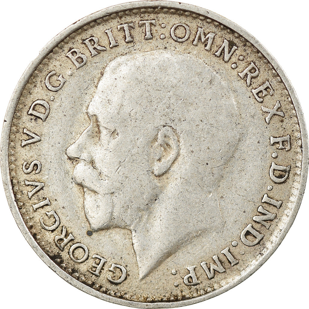 Coin, Great Britain, George V, 3 Pence, 1918, EF(40-45), Silver, KM:813