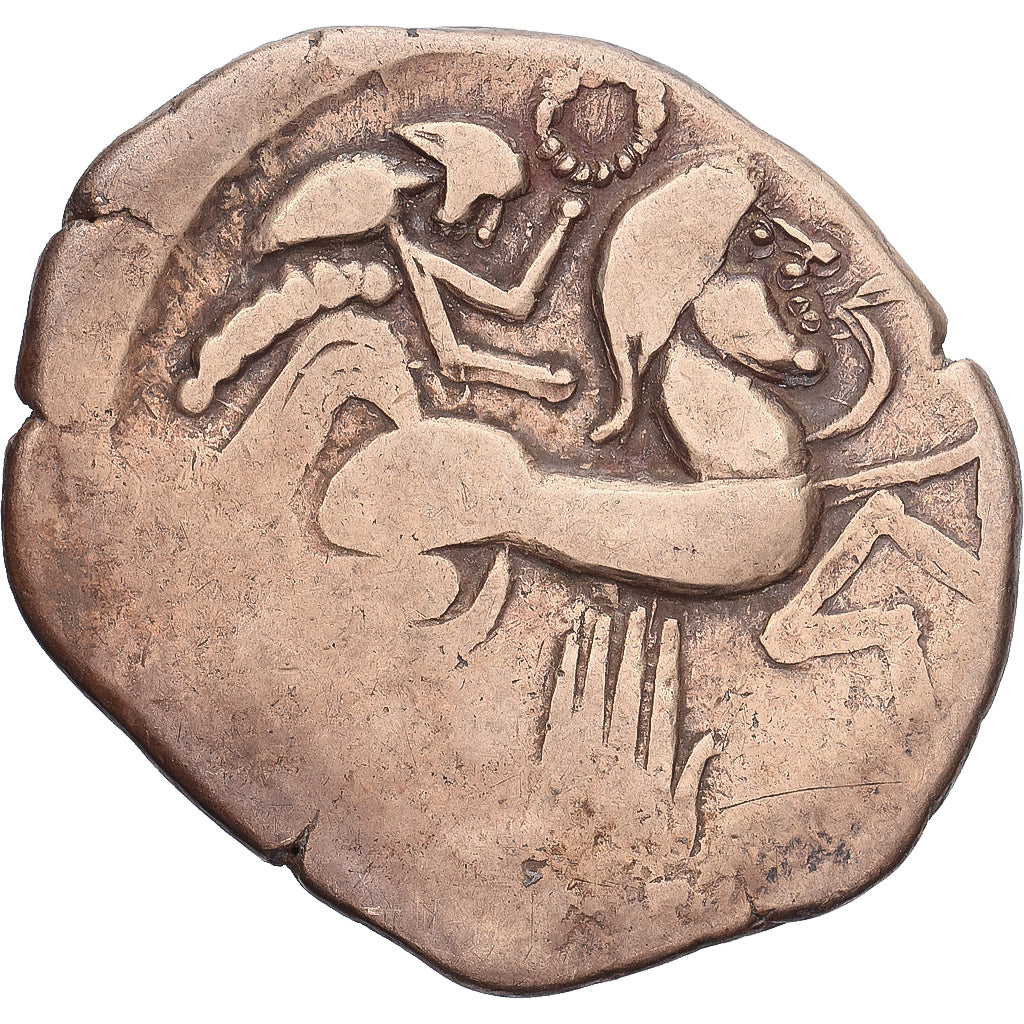 Pictones, Santones, Statère à la main, 1st century BC, Electrum, S+