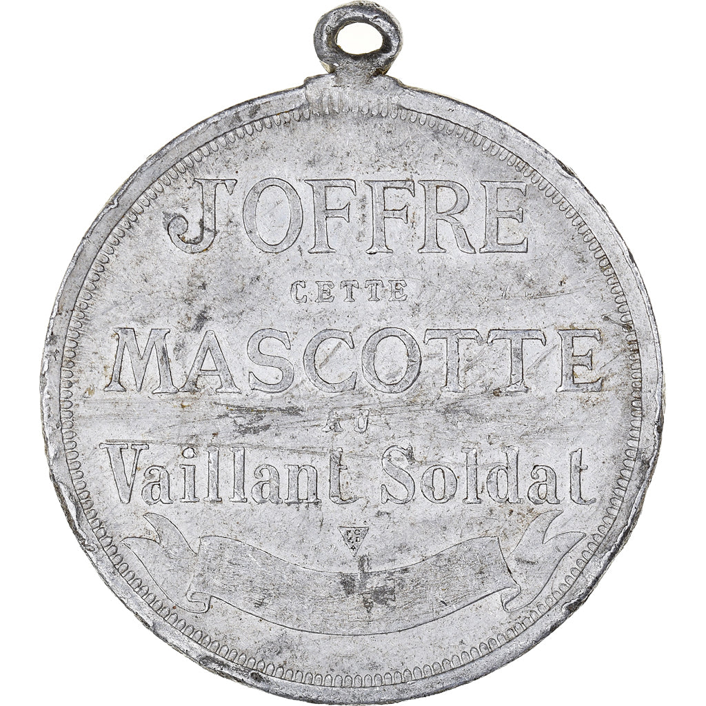 France, Médaille, Joffre, Campagne de, WAR, 1914-1915, TTB, Aluminium