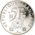 Moneta, Francja, Tour Eiffel, 5 Francs, 1989, Paris, BE, MS(65-70), Srebro